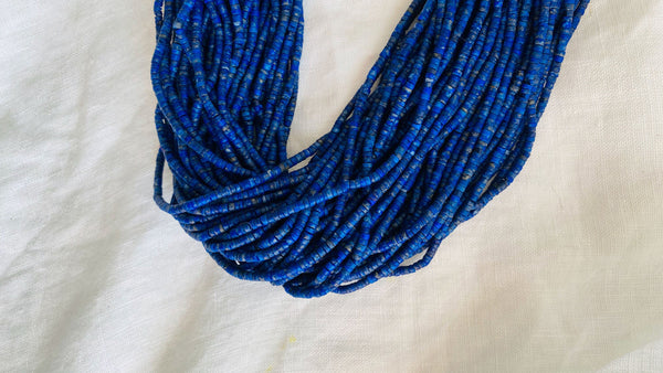 Lapis Lazuli and Karen Silver Beaded Necklace - Nature's Finest Hour