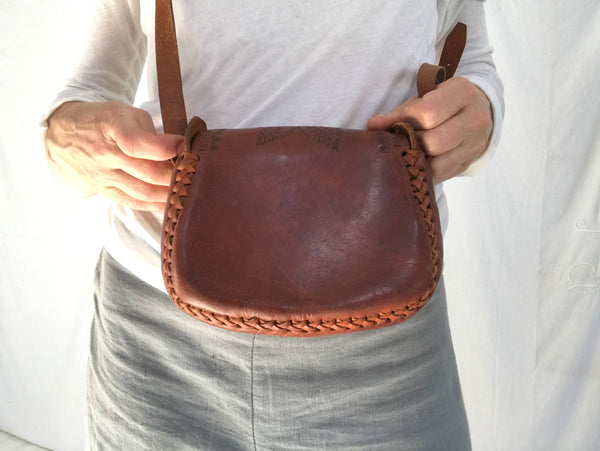 Vintage Mexican Child's Leather Purse