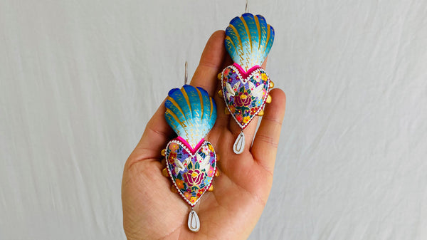 Alebrije Mushroom on sale Earrings. Sterling Silver. Atelier Aadya.