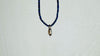 Lapis Lazuli Necklace. Antique Sterling Silver Pendant. 2526