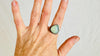 Prehnite Ring. Handmade Sterling Silver Jewelry. Gift for Her. Size 9. 0525