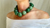 Aventurine Spheres Necklace. Sterling Silver. Adjustable. 2058