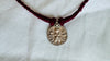 Antique Kali Necklace. Sterling Silver Hindu Goddess Amulet Necklace. 1030