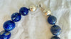 Lapis Lazuli Necklace. Large Spheres. Sterling Silver. 0821