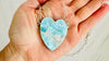 Amazonite Heart Pendant on a Silver Chain. Handcrafted Sterling Silver Jewelry. Gift for Her. 2684