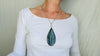 Labradorite Pendant Necklace. Heavy Sterling Silver Chain. 2716