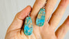 Kewa Pueblo Turquoise Earrings. Handmade Native American Earrings. Natural Stone Jewelry. 4027