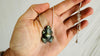 Labradorite Frog Pendant Necklace. Sterling Silver. 2616