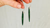 African Jade Earrings with Sterling Silver Ear-Wires. 2697