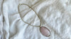 Huge Rose Quartz & Silver Pendant Necklace. SCRATCH N DENT. 2337