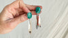 Amazonite & Silver Drop Earrings. Sterling Silver. 2084