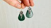 Guatemalan Jade Earrings. Handmade Sterling Silver Jewelry. Mayan Jade Earrings. 4002