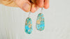 Kewa Pueblo Turquoise Earrings. Handmade Native American Earrings. Natural Stone Jewelry. 4027