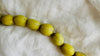 Long Vintage Yellow Calcite Necklace. Beautiful Melon Shaped Beads. Handmade Beads.