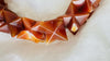 Carnelian Stars Necklace with Sterling Silver Chain. Handcrafted Designer Necklace.