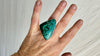 Azurite Malachite Oversized Ring. Gorgeous. Adjustable! 1133