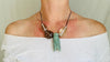 Aventurine Cicada and Smoky Quartz Pendant Necklace. Medicine Necklace. 2317