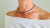 Lapis Lazuli Necklace. Antique Sterling Silver Pendant. 2526