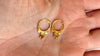 Indian Hoop Earrings. 22kt Solid Gold.