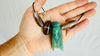 Aventurine Cicada and Smoky Quartz Pendant Necklace. Medicine Necklace. 2318