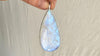 Rainbow Moonstone and Silver Pendant Necklace. SCRATCH N DENT. Sterling Silver Chain. 2286. Natural Stone . Handmade.