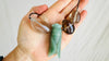 Aventurine Cicada and Smoky Quartz Pendant Necklace. Medicine Necklace. 2316