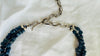 Sapphire Amulet Necklace. Antique. India. Sterling Silver. 2647