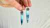 Chrysocolla and Sterling Silver Earrings. Atelier Aadya. 0631