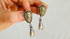 Picasso Jasper Earrings. Monte Alban Bells Sterling Silver. 2597