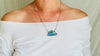 Cloud Labradorite Pendant Necklace. Sterling Silver Chain. Handcrafted Designer Jewelry 2619