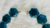 Blue Apatite Necklace. Hand-Cut Star Beads. Sterling Silver Clasp. Gift for Her. 2671