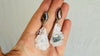 Ammonite & Quartz Druzy Earrings. 2366