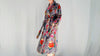 Cotton Velvet Luxurious Printed Robe. Floral Velveteen Bathrobe