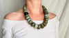 Mayan Guatemalita Jade Graduated Choker Necklace. Guatemalan.