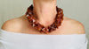 Carnelian Stars Necklace with Sterling Silver Chain. Handcrafted Designer Necklace.