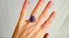 Chunky Amethyst Ring. Handcrafted Sterling Silver. Designer Jewelry. Size 5.75 4018