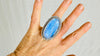 Rainbow Moonstone Cocktail Ring. Maximalist Sterling Silver Jewelry. Gorgeous Flash! 0926