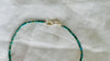 Natural Turquoise Necklace. Tiny Turquoise Heishi and Sterling Silver. 4064