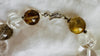 Gold Rutilated Quartz Necklace. Handmade Designer Necklace. Sterling Silver Clasp.