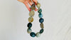 Green Jasper, Pyrite & Garden Quartz Necklace. Medicine Jewelry. Sterling Silver Handmade Choker.