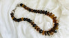 Large Amber Necklace. Rondelles. Dramatic and Gorgeous! IN COMPLIANCE with Etsy Regulations.