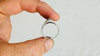 Silver Full Moon Ring. Sterling Silver. Size 7. 1041