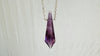 Natural Amethyst Crystal Pendant Necklace. Sterling Silver. Atelier Aadya. Medicine Necklace. 2673