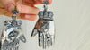 Oaxaca Silver Earrings. La Mano. Hand. Mexico. Frida Kahlo. 4169