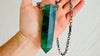 Natural Green Quartz Crystal Pendant Necklace. Sterling Silver. Atelier Aadya. Medicine Necklace. 2688