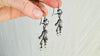 Vintage Oaxacan Frog Earrings. Cast Sterling Silver Jewelry from Mexico. Frida Kahlo. 4171