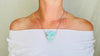 Amazonite Heart Pendant on a Silver Chain. Handcrafted Sterling Silver Jewelry. Gift for Her. 2684