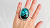 Turquoise and Silver Ring. Size 6.5. 0822