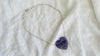 Natural Amethyst Heart Pendant Necklace. Sterling Silver. Atelier Aadya. Medicine Necklace. 2682