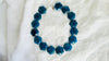 Blue Apatite Necklace. Hand-Cut Star Beads. Sterling Silver Clasp. Gift for Her. 2671